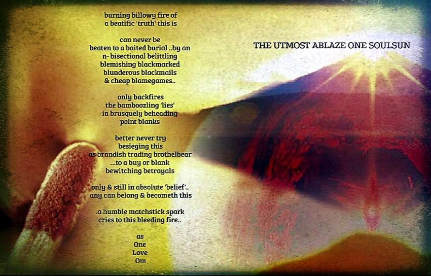 Visual Poem ~The Utmost Ablaze One SoulSun 