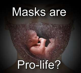 Image for the poem Masks Correct Immoral Pro-Choice Ideas