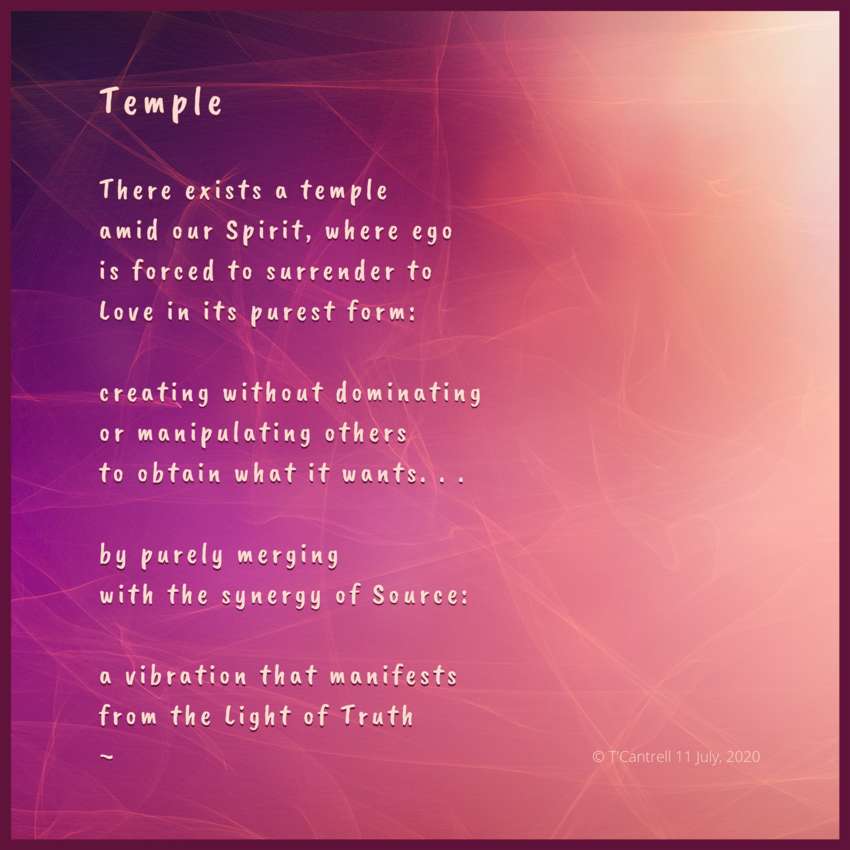 Visual Poem Temple 
