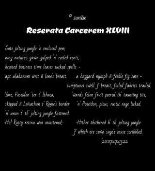 Image for the poem Reserata Carcerem XLVIII