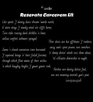 Image for the poem Reserata Carcerem LII