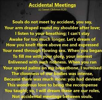 Visual Poem Accidental Meetings