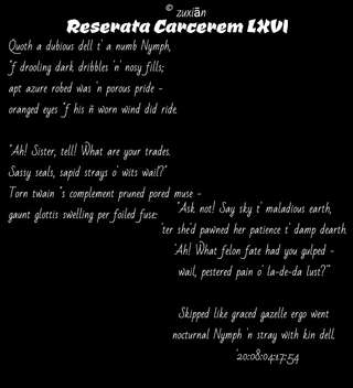 Image for the poem Reserata Carcerem LXVI