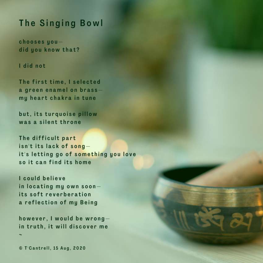 Visual Poem The Singing Bowl 