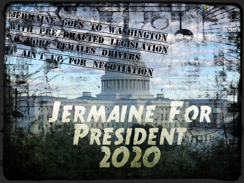 Visual Poem Jermaine For President