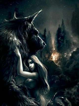 Image for the poem Beauty and the Lycanthrope 