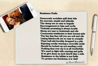 Image for the poem Resistance Futile 