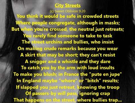 Visual Poem City Streets