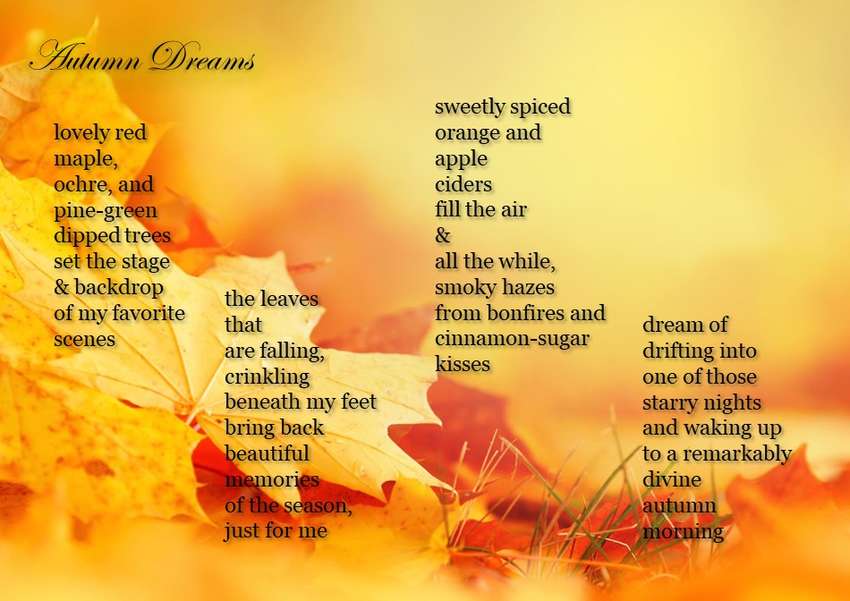 Visual Poem Autumn Dreams (Visual)