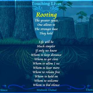 Image for the poem Rooting