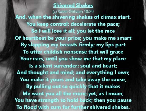 Erotic Poems Shivered Shakes Du Poetry