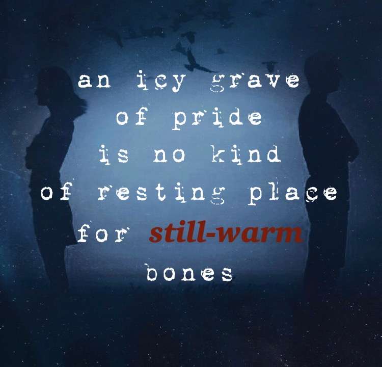 Visual Poem Still-Warm Bones