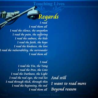 Image for the poem Regards