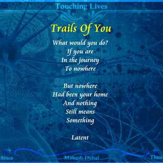 Image for the poem Trails Of You