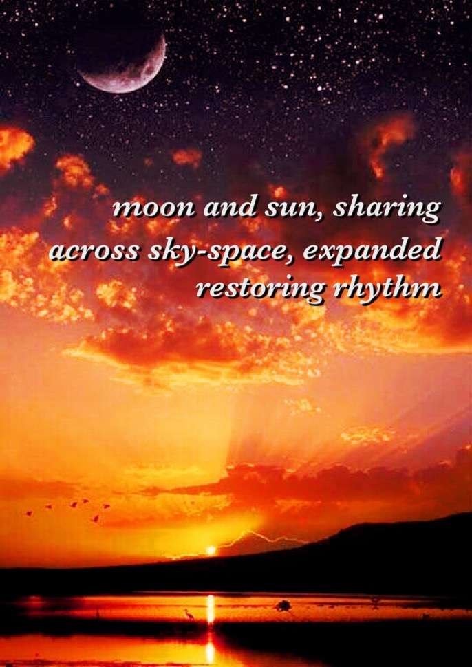 Visual Poem The Rhythm of Sky-Space