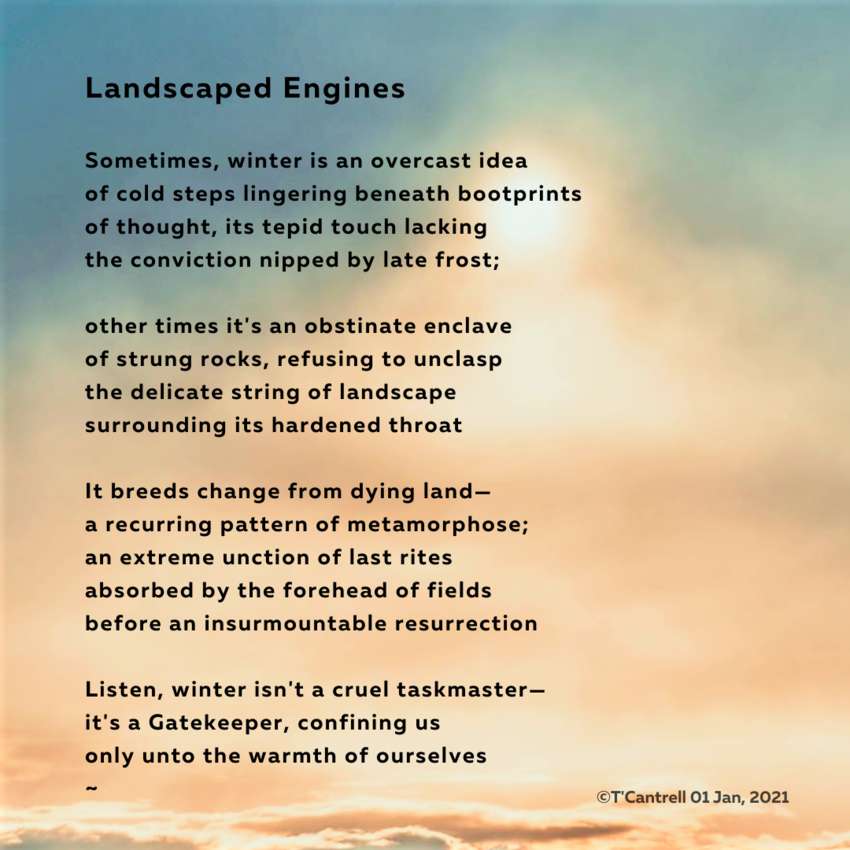 Visual Poem Landscaped Engines 