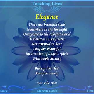 Image for the poem Elegance