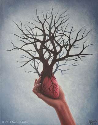 Image for the poem THE HEART IS LIKE THE TREE OF LIFE 