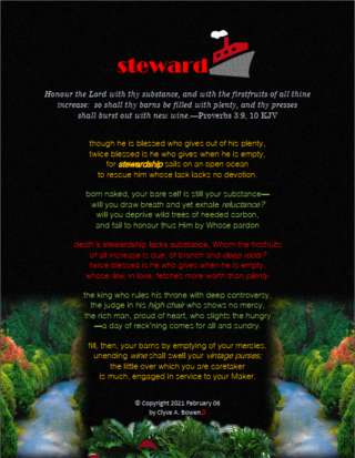 Image for the poem stewardSHIP