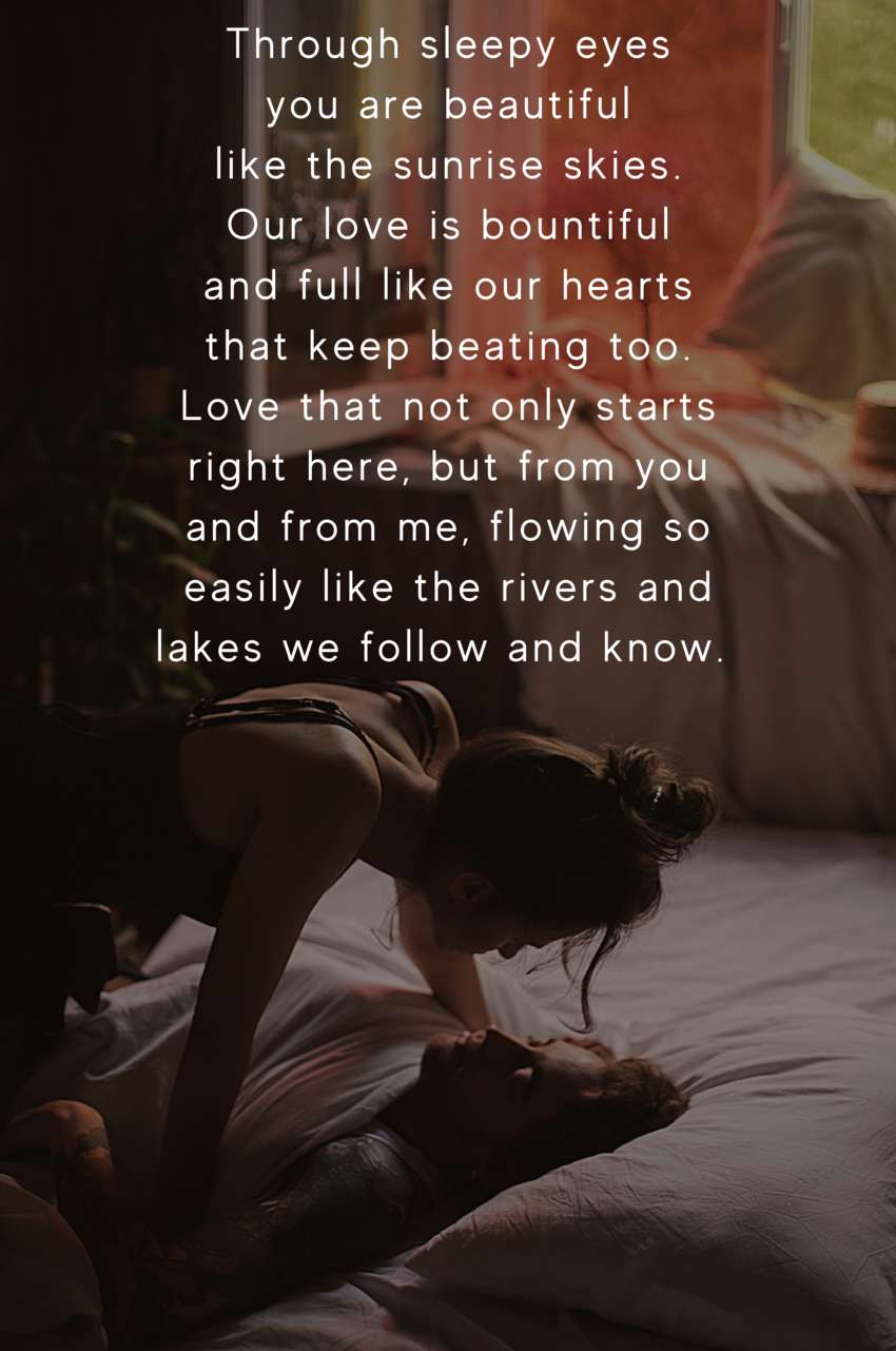 Visual Poem Following Love
