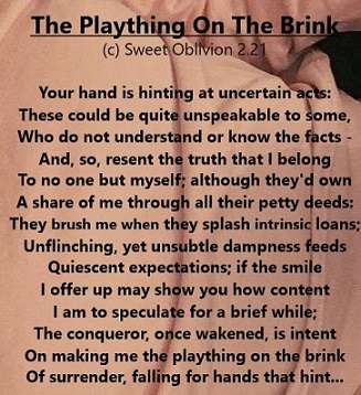 Visual Poem The Plaything On The Brink