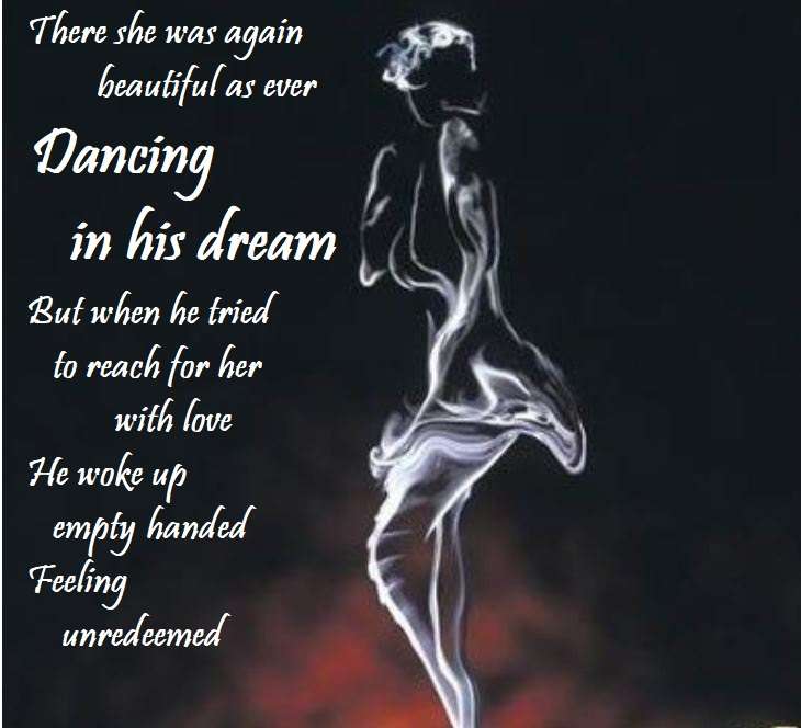 Visual Poem Dancing in His Dream
