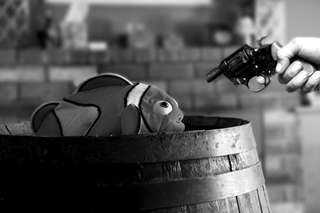 Image for the poem Shooting Fish in a Barrel