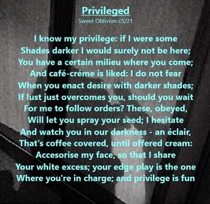 Visual Poem Privileged