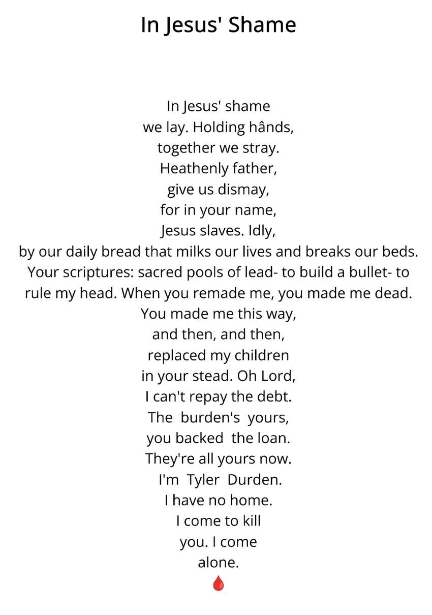 Visual Poem In Jesus