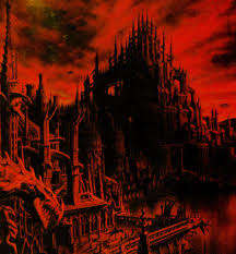 Image for the poem spires of hell series 