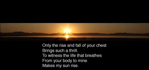 Visual Poem Sun Rise