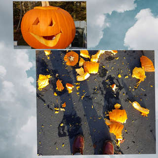 Image for the poem I killed the Halloween pumpkin