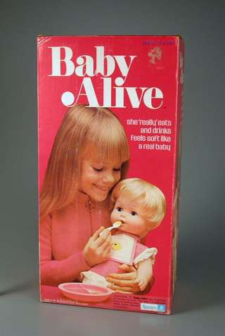 Image for the poem My "Red Ryder BB gun"  is a Baby Alive doll (by Kenner circa 1979ish) 