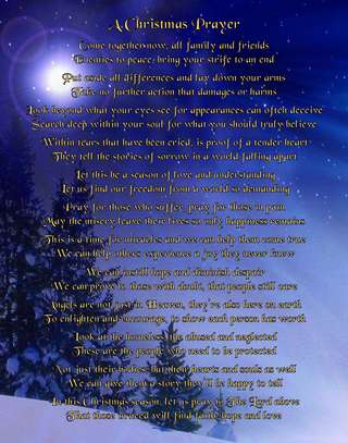 Image for the poem A Christmas Prayer