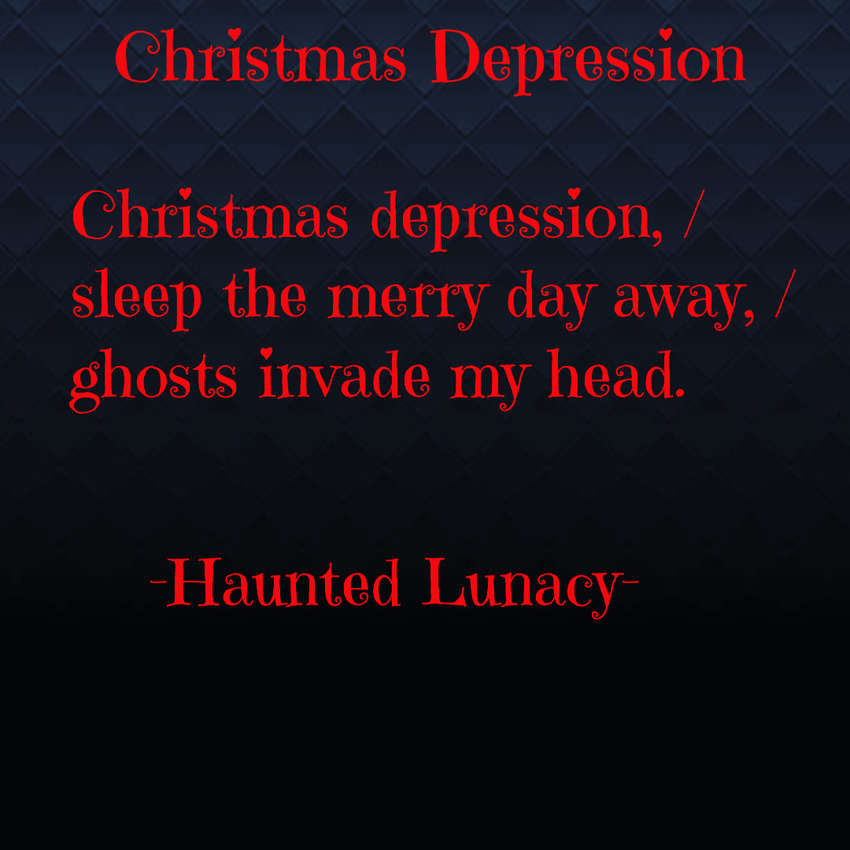 Visual Poem Christmas Depression