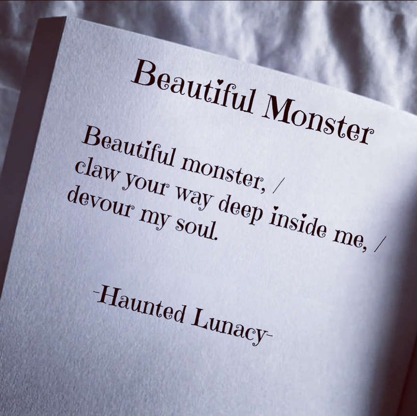 Visual Poem Beautiful Monster