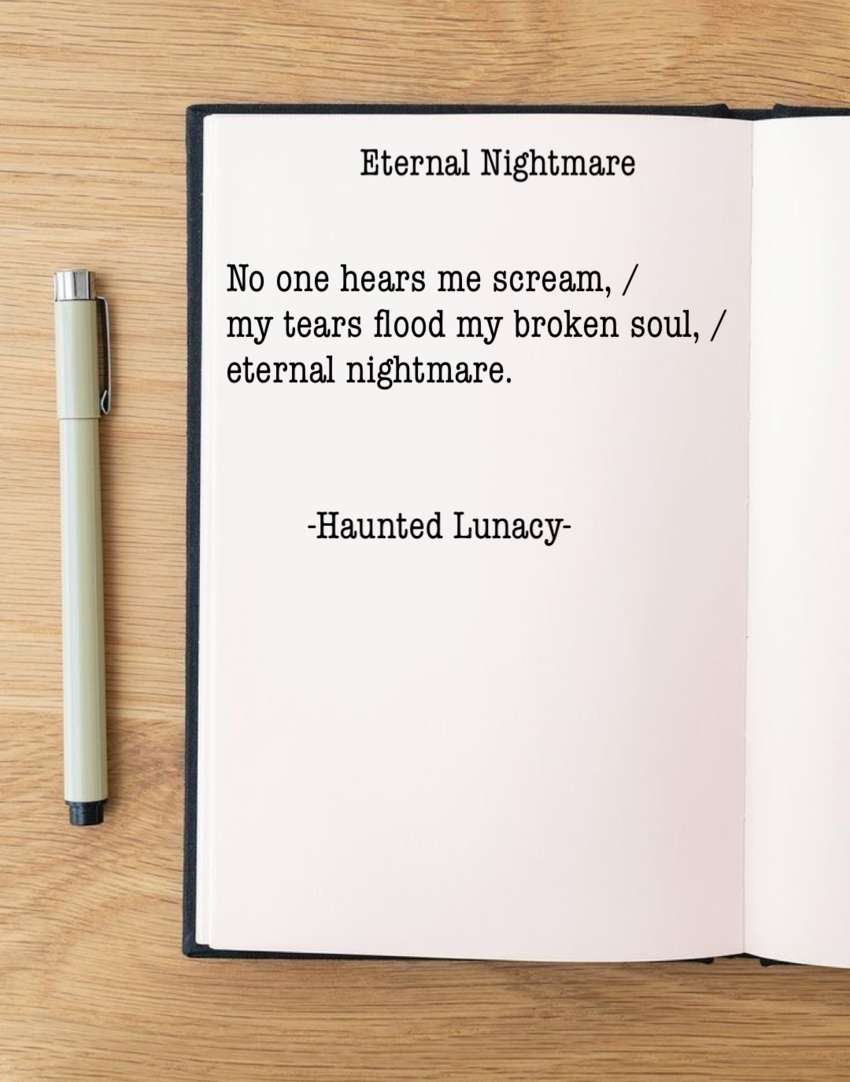 Visual Poem Eternal Nightmare