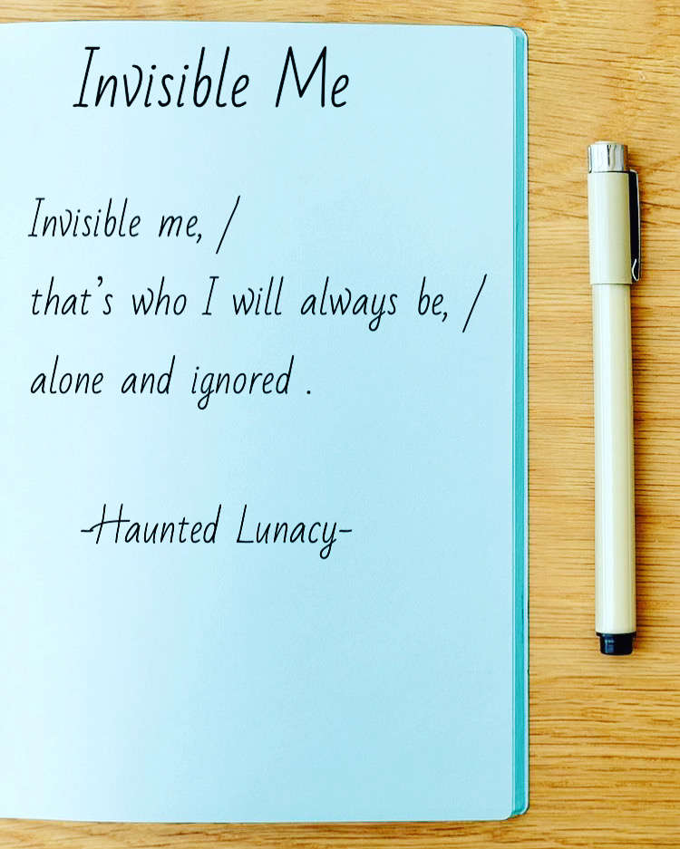 Visual Poem Invisible Me
