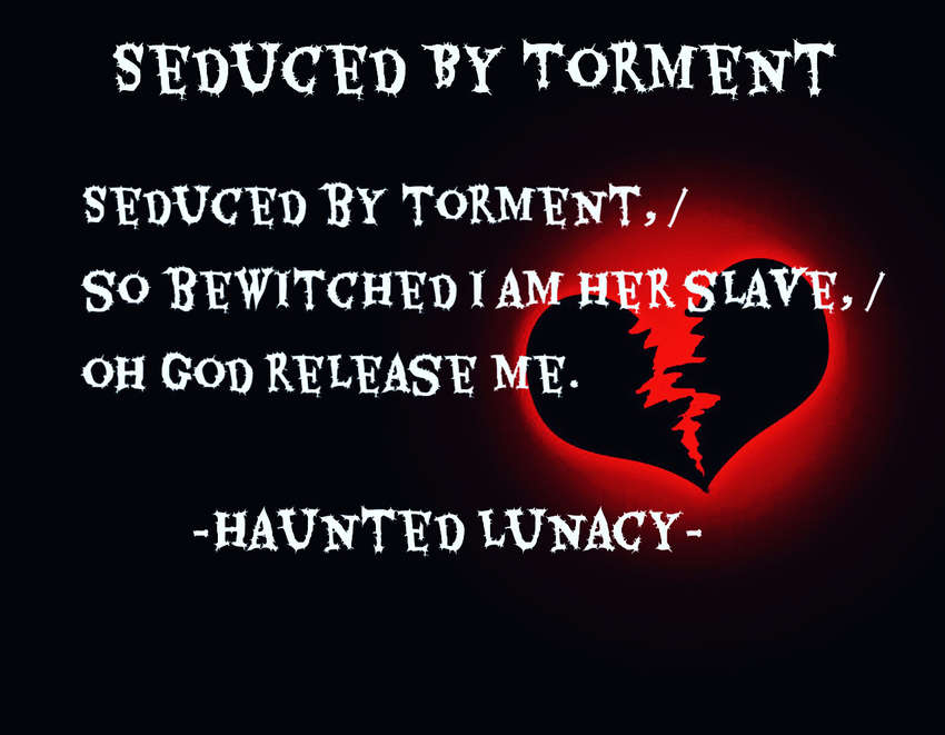 Visual Poem Seduced By Torment