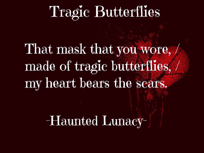 Visual Poem Tragic Butterflies