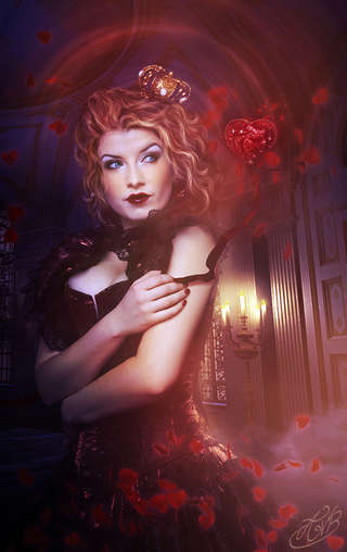 Image for the poem Queen of Hearts - with Crimsin