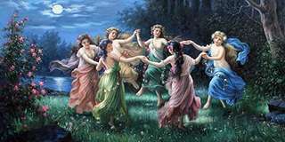 Image for the poem Dancing Maidens of the Green