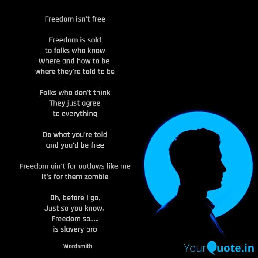 Visual Poem Freedom