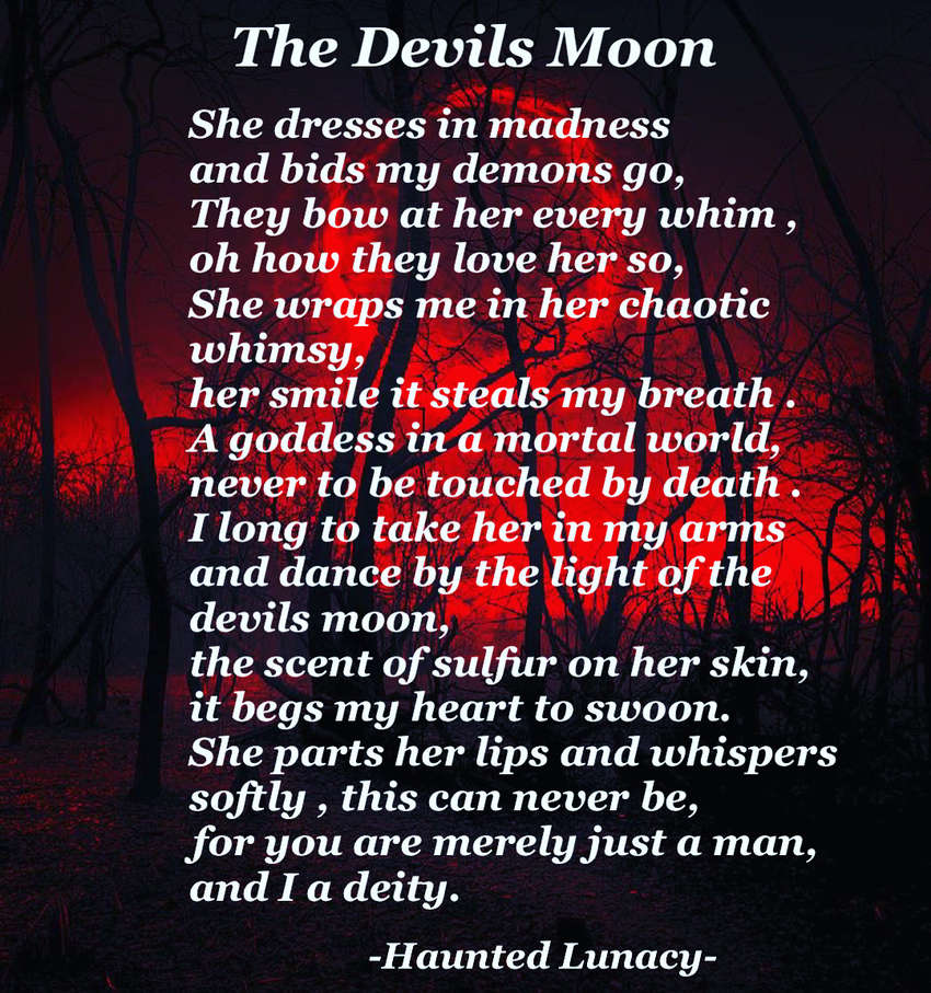 Visual Poem The Devils Moon