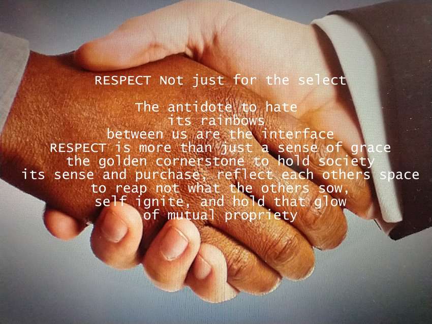Visual Poem RESPECT: Not just for the select