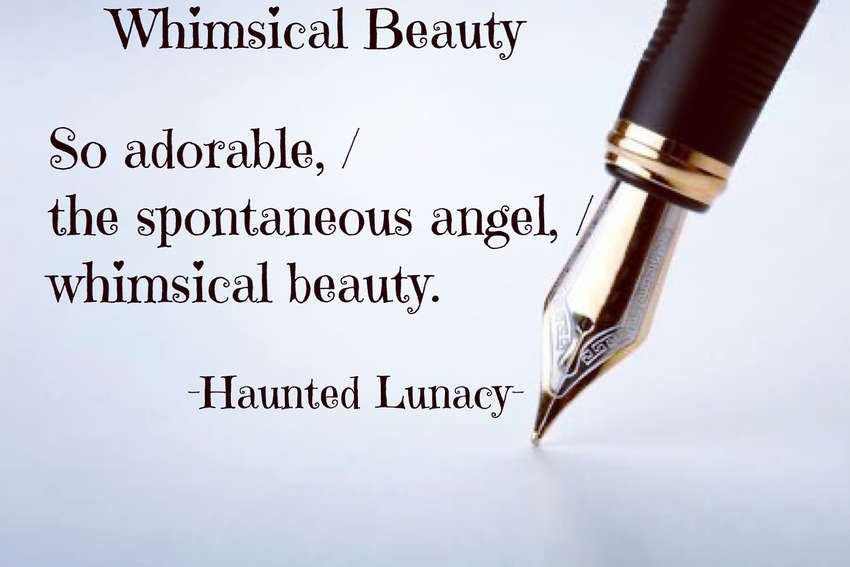 Visual Poem Whimsical Beauty 