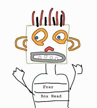 Image for the poem Box Head Haiku FEAR