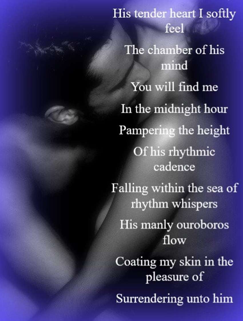 Visual Poem Mmm... Embracing The Tenderness Of His Heart....