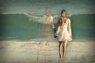 Image for the poem While Walking Alone On The Beach