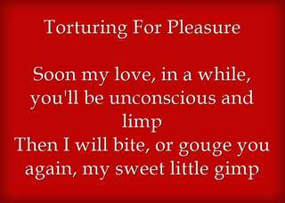 Image for the poem Torturing For Pleasure